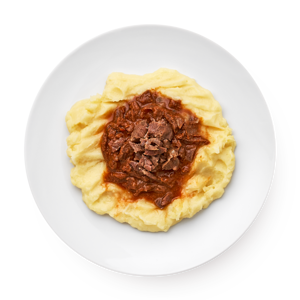 Фото Мясные кусочки с картофельным пюре «Азбука вкуса»