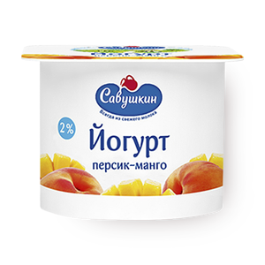 Фото Йогурт «Савушкин» Персик-манго 2%