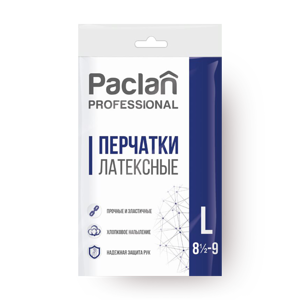 Фото Перчатки Paclan Professional латексные, размер L
