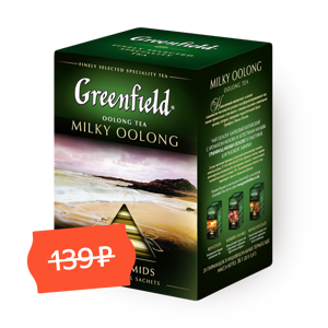 Фото Чай зелёный Greenfield Milky Oolong в пирамидках, 20шт