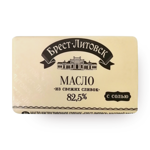 Фото Масло сливочное с солью 82,5% «Брест-Литовск»
