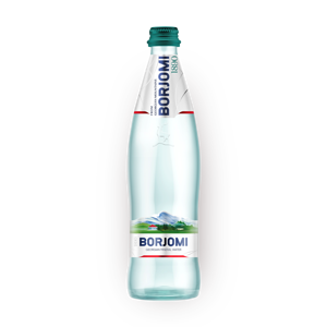 Фото Вода минеральная «Боржоми» в стеклянной бутылке