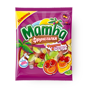 Фото Мармелад жевательный Mamba Фрумеладки Фрукты и йогурт