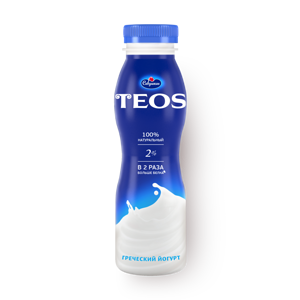 Фото Йогурт питьевой «Савушкин» Teos греческий 2% натуральный