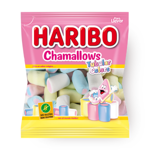 Фото Зефирные конфеты Haribo Chamallows цветные трубочки
