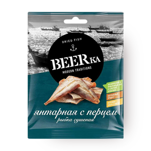 Фото Янтарная рыбка с перцем Beerka сушёная