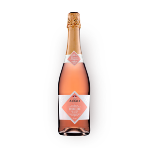Фото Вино безалкогольное «Vina Albali» 0,5% игристое розовое