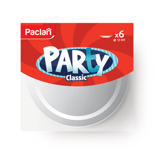 Фото Тарелка одноразовая Paclan Party Classic 170мм белая