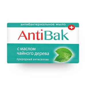 Фото Мыло туалетное AntiBak антибактериальное с маслом чайного дерева